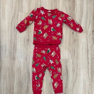 Toddler Holiday sweatshirt and sweatpants set